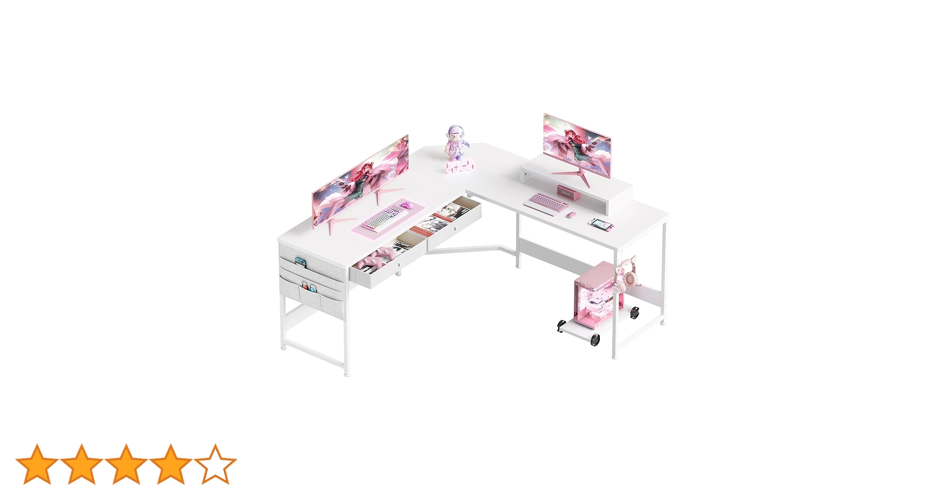※傷確認用　パソコンデスク Amazon | LEDゲーミングデスク「メーカー一年保証」幅120 cm
